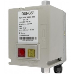 Gāzes vārsta noplūdes pārbaudes bloks Dungs VDK 200 A S02 240VAC 50Hz