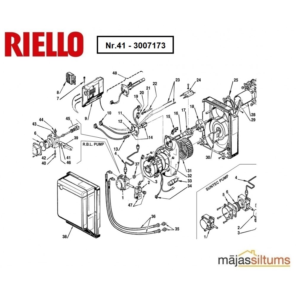 O-gredzens deglim Riello Gulliver RG1R 364T2 O-gredzens deglim Riello Gulliver RG1R 364T2