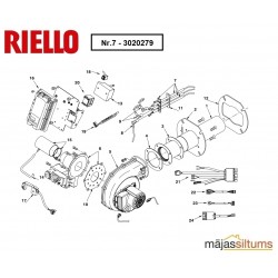 Aizdedzes elektrods deglim Riello RX 150 S/PV