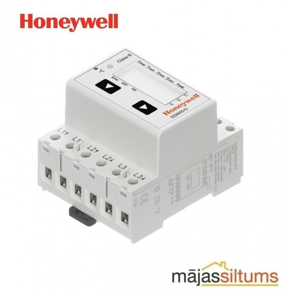 Elektriskās enerģijas skaitītājs Honeywell 3P+N 65A 2T LCD MID