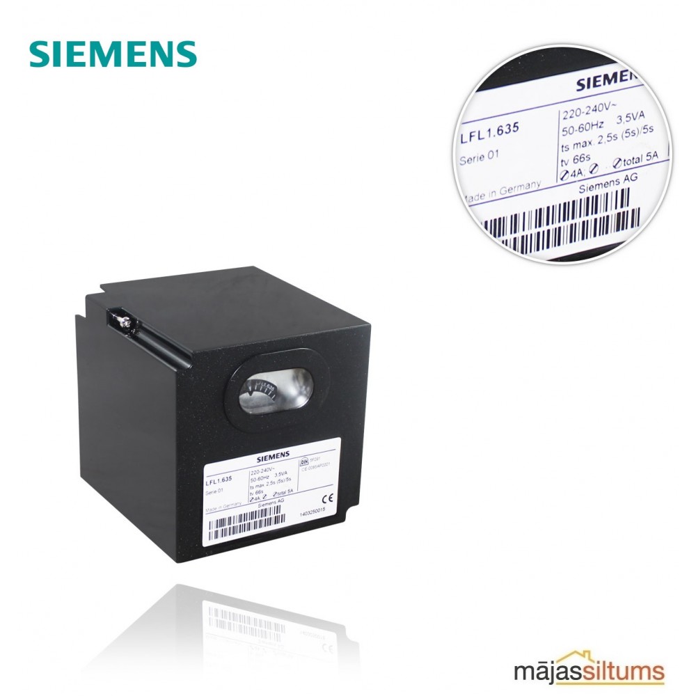 Sadegšanas kontrolieris Siemens LFL 1.635