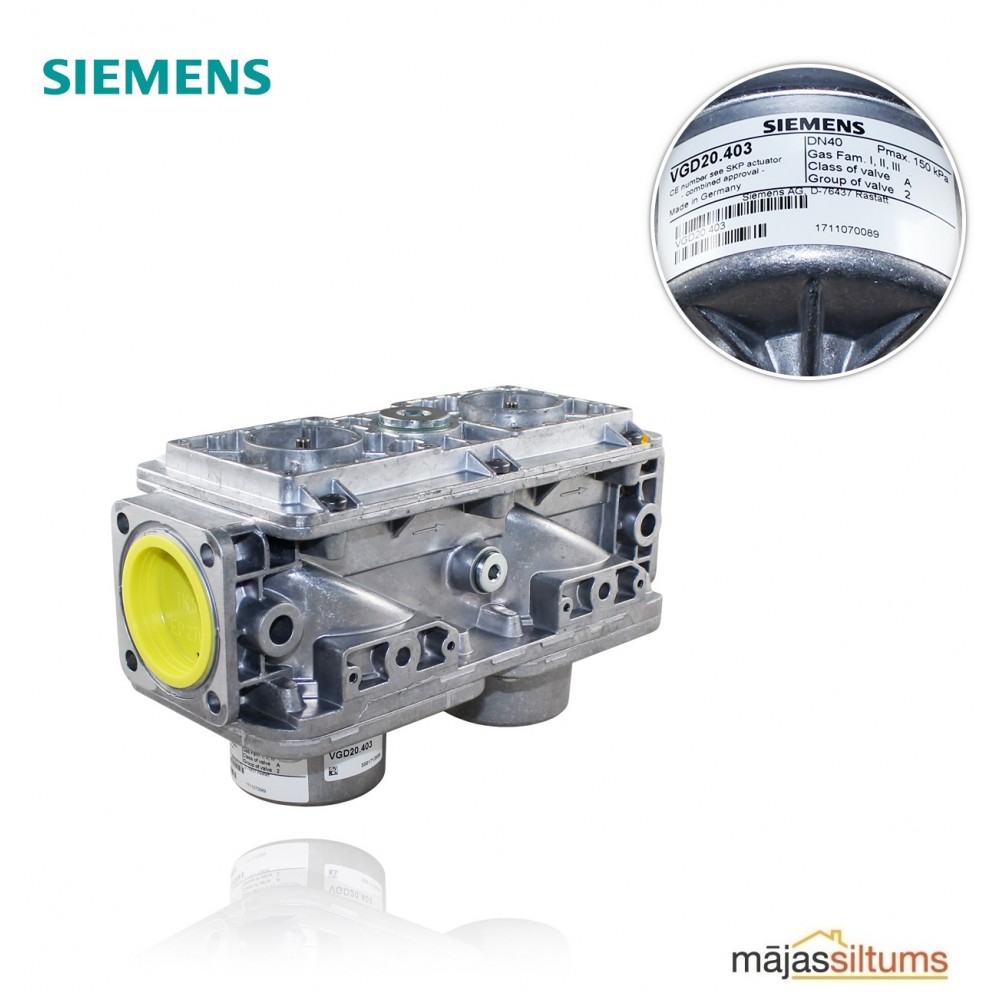 Dubultais gāzes vārsts Siemens VGD20.403